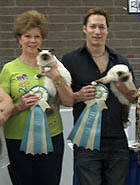 Mary & Greg after making a final at our breed club's annual show!